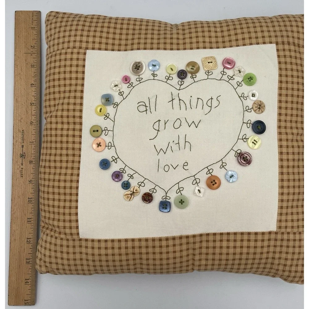 Handmade Decorative Pillow All Things Grow With Love 13
